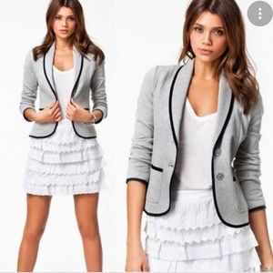 Anthropologie Cartonnier Grey Knit Blazer